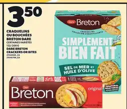 Provigo DARE BRETON CRACKERS OR BITES, 132/200 G offer