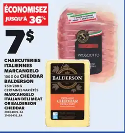 Provigo MARCANGELO ITALIAN DELI MEAT OR BALDERSON CHEDDAR offer