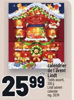 Metro CALENDRIER DE L'AVENT LINDT | LINDT ADVENT CALENDAR offer