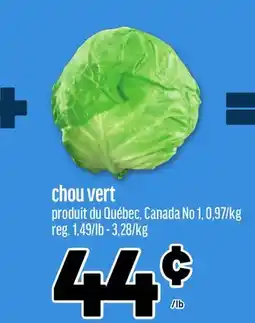 Metro CHOU VERT offer