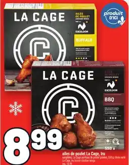 Metro AILES DE POULET LA CAGE, IRU | LA CAGE, IRU FROZEN CHICKEN WINGS offer