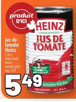 Metro JUS DE TOMATE HEINZ | HEINZ TOMATO JUICE offer