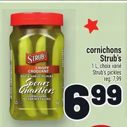 Metro CORNICHONS STRUB'S | STRUB'S PICKLES offer