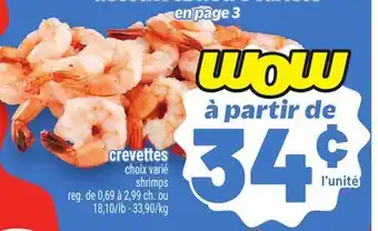 Metro CREVETTES | SHRIMPS offer