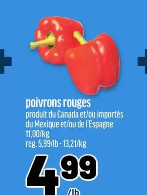 Metro POIVRONS ROUGES offer