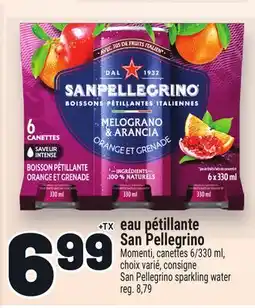 Metro EAU PÉTILLANTE SAN PELLEGRINO | SAN PELLEGRINO SPARKLING WATER offer