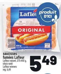 Metro SAUCISSES FUMÉES LAFLEUR | LAFLEUR WIENERS offer