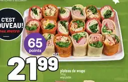 Metro PLATEAU DE WRAPS | WRAP PLATTER offer