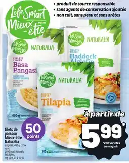 Metro FILETS DE POISSON MIEUX‑ÊTRE NATURALIA | LIFE SMART NATURALIA FISH FILLETS offer