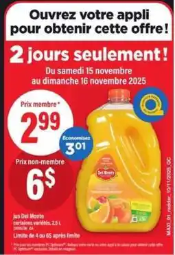 Maxi JUS DEL MONTE offer