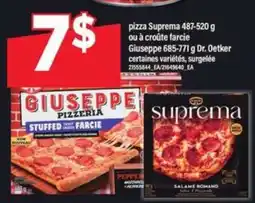 Maxi pizza Suprema ou à croûte farcie Giuseppe offer