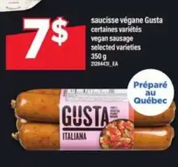 Maxi saucisse végane Gusta offer