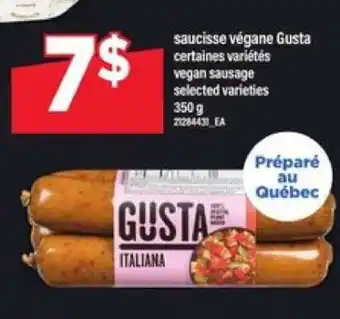 Maxi saucisse végane Gusta offer