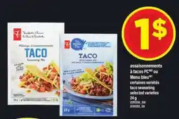 Maxi assaisonnements à tacos PC ou Menu bleu offer