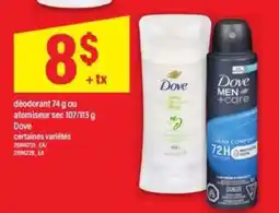 Maxi Dove déodorant ou atomiseur offer