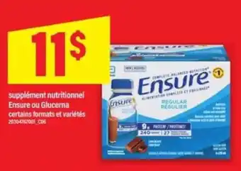 Maxi Ensure ou Glucerna offer