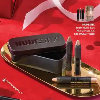 Nudestix bright nude eyes mini 3-piece kit