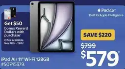 Walmart iPad Air 11" Wi-Fi 128GB offer