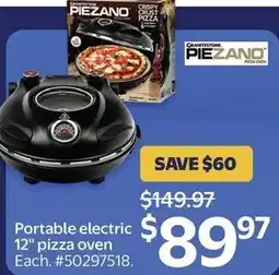 Walmart Portable electric 12" pizza oven offer
