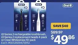 Walmart Oral-B iO Series 2 rechargeable toothbrush offer