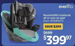 Walmart evenflo. Revolve360 rotational all-in-one car seat offer