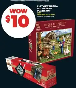 Real Canadian Superstore PLAYVIEW ENIGMA PUZZLES AND PUZZLE MAT offer