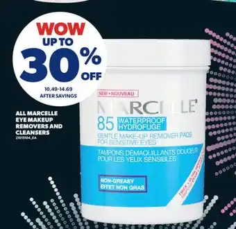 Real Canadian Superstore ALL MARCELLE EYE MAKEUP REMOVERS AND CLEANSERS offer