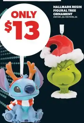 Real Canadian Superstore HALLMARK RESIN FIGURAL TREE ORNAMENT offer