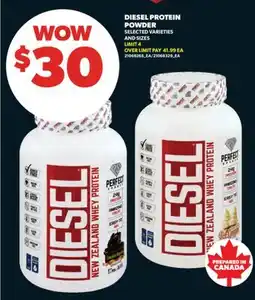 Real Canadian Superstore DIESEL PROTEIN POWDER offer