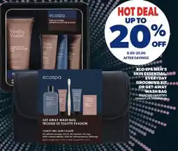 Real Canadian Superstore ECO SPA MEN'S SKIN ESSENTIAL, EVERYDAY GROOMING KIT OR GET-AWAY WASH BAG offer