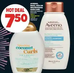 Real Canadian Superstore AVEENO MAUI, OGX OR NEUTROGENA HAIR CARE offer