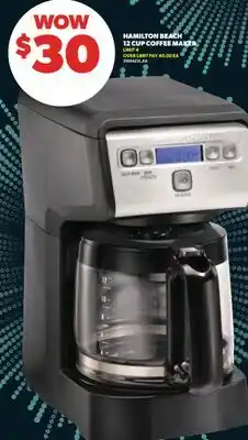 Real Canadian Superstore HAMILTON BEACH 12 CUP COFFEE MAKER offer