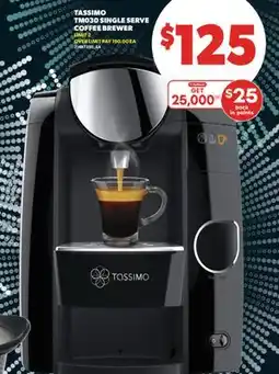 Real Canadian Superstore TASSIMO TM030 SINGLE SERVE COFFEE BREWER offer
