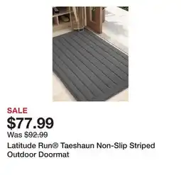 Wayfair Latitude Run Taeshaun Non-Slip Striped Outdoor Doormat offer