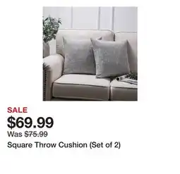 Wayfair Square Throw Cushion (Set of 2) offer