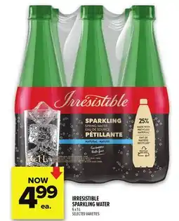 Metro IRRESISTIBLE SPARKLING WATER offer