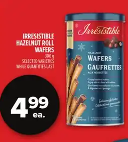 Metro IRRESISTIBLE HAZELNUT ROLL WAFERS offer