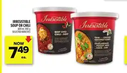 Metro IRRESISTIBLE SOUP OR CHILI offer