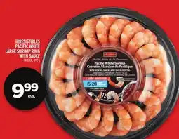 Metro IRRESISTIBLES PACIFIC WHITE LARGE SHRIMP RING WITH SAUCE offer