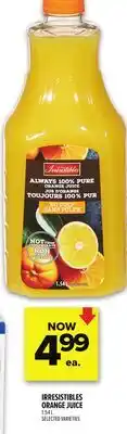 Metro IRRESISTIBLES ORANGE JUICE offer