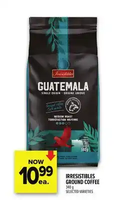 Metro IRRESISTIBLES GROUND COFFEE offer