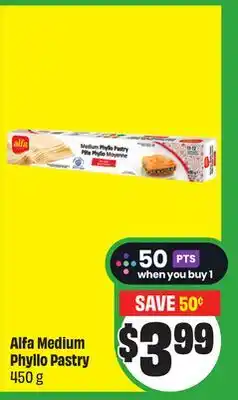 FreshCo Alfa Medium Phyllo Pastry 450 g offer
