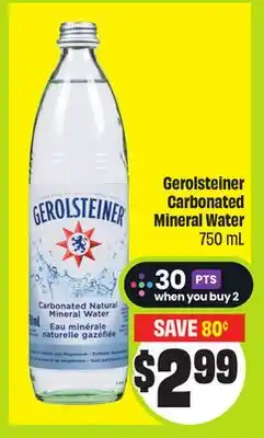 FreshCo Gerolsteiner Carbonated Mineral Water 750 mL offer