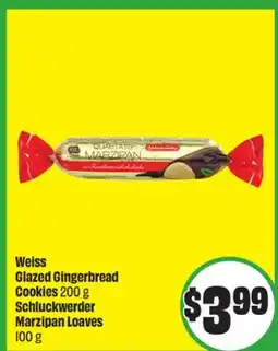 FreshCo Weiss Glazed Gingerbread Cookies 200 g Schluckwerder Marzipan Loaves 100 g offer