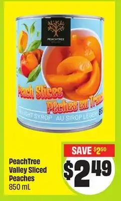 FreshCo PeachTree Valley Sliced Peaches 850 ml offer