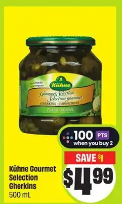 FreshCo Kühne Gourmet Selection Gherkins 500 mL offer
