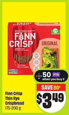 FreshCo Finn Crisp Thin Rye Crispbread 175-200 g offer