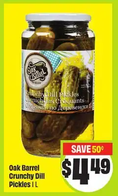 FreshCo Oak Barrel Crunchy Dill Pickles 1L offer