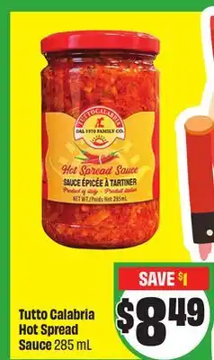 FreshCo Tutto Calabria Hot Spread Sauce 285 mL offer