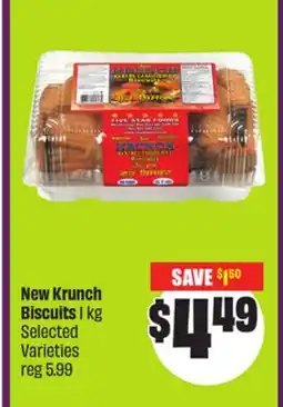 Chalo FreshCo New Krunch Biscuits 1 kg Selected Varieties offer